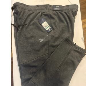 Reebok Arena tech Line Pants Joggers/Sz. XL Ebony Heather MSRP $70.00 NWT!